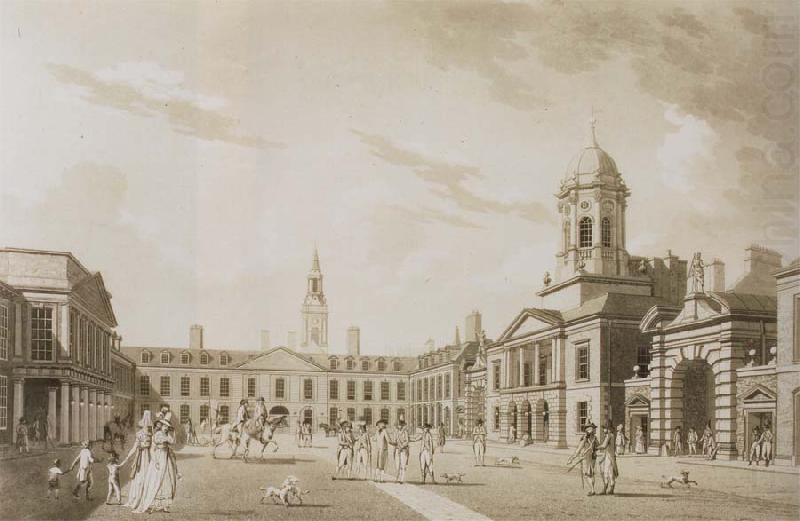 Thomas Pakenham Dublin Castle in the 1790s,seat fo the Viceroy and hub of Briish Power china oil painting image